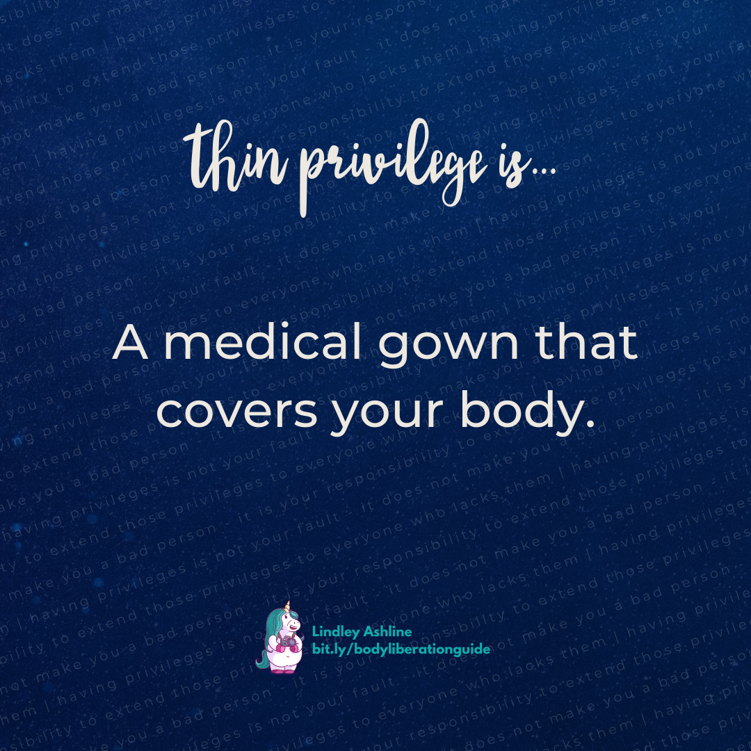 A dark blue background with this text faintly overlaid: "having privileges is not your fault - it does not make you a bad person - it is your responsibility to extend those privileges to everyone who lacks them." Layered on this is the first line of this post plus Lindley's logo.