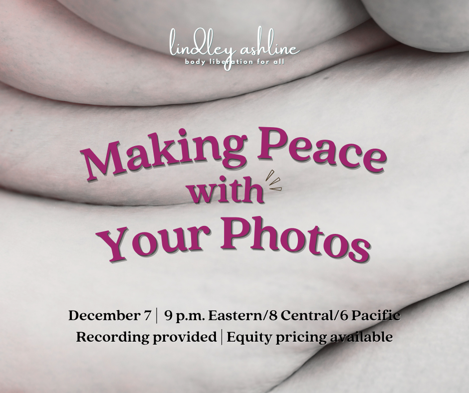 Start making peace with your photos on December 7